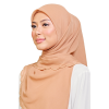 Sulam Teja Cotton Voile Square in Toffee Brown